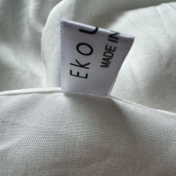 White Belle Sleeve V-Neck Chiffon/Rayon Beach Cover-Up XL - Picture 6 of 7